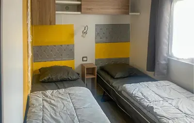 Un ou plusieurs lits dans un hébergement de l'établissement Gorgeous Stacaravan
