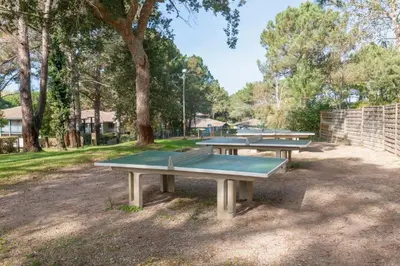 Tennis de table au sein de l'établissement Maison les pieds dans l'eau, piscine et plage à pieds ou à proximité