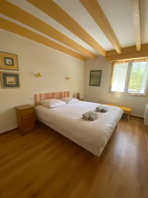 Un ou plusieurs lits dans un hébergement de l'établissement Villa Dreamland à Seignosse océan