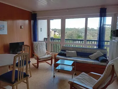 Balcon ou terrasse dans l'établissement Appartement T2 à Seignosse, tout à pied, proche plage et commerces - FR-1-239-1062
