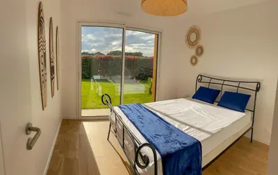 Un ou plusieurs lits dans un hébergement de l'établissement Maison mitoyenne, 2 chambres, 4 personnes