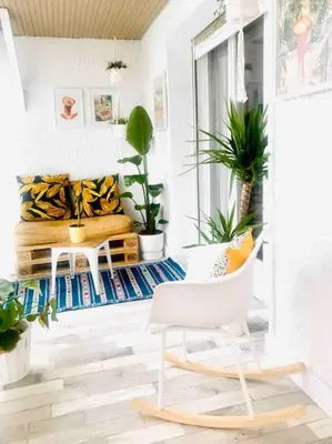 Coin salon dans l'établissement Belle appartement T2 avec jardin