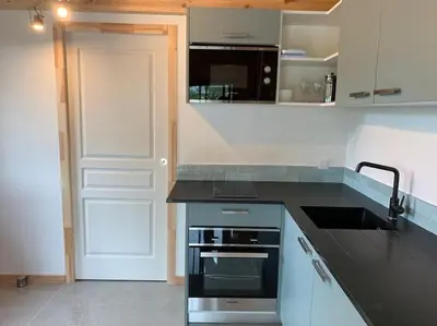 Cuisine ou kitchenette dans l'établissement Casa Leo