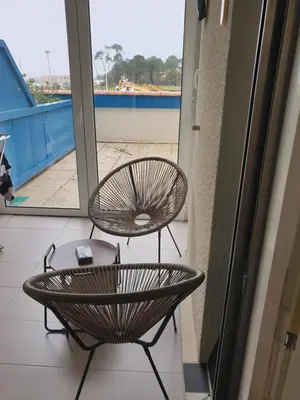 Balcon ou terrasse dans l'établissement Appartement vue port