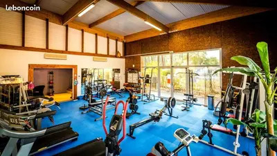 Salle ou équipements de sports de l'établissement CHALET 5p tout confort bias mimizan dans village vacances