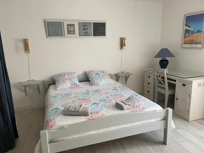 Un ou plusieurs lits dans un hébergement de l'établissement maison typique bassin d'Arcachon