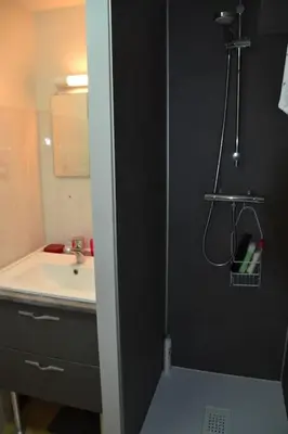 Salle de bains dans l'établissement Appartement Capbreton