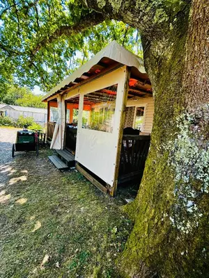 Jardin de l'établissement Superbe Mobilehome 3 ch, climatisé tout confort