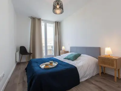 Un ou plusieurs lits dans un hébergement de l'établissement Apartment Cap Océan-11 by Interhome