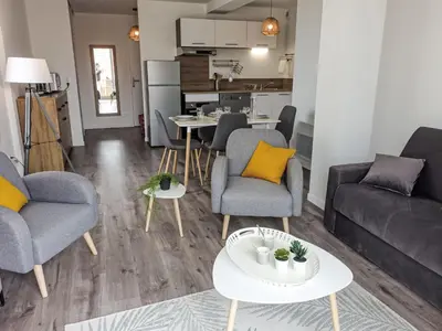 Cuisine ou kitchenette dans l'établissement Apartment Cap Océan-11 by Interhome