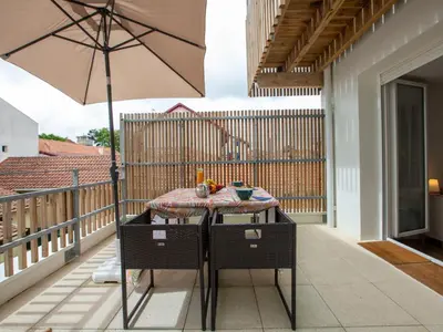 Balcon ou terrasse dans l'établissement Studio Cap Océan-15 by Interhome