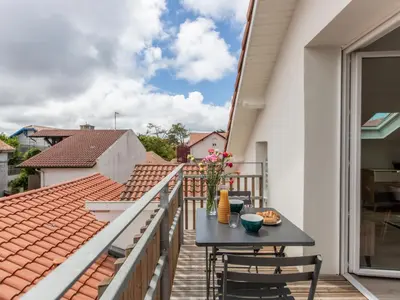 Balcon ou terrasse dans l'établissement Apartment Cap Océan-1 by Interhome