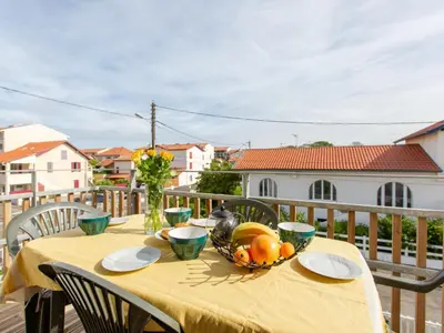 Balcon ou terrasse dans l'établissement Apartment Cap Océan-3 by Interhome