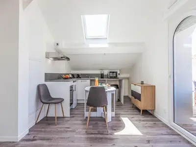 Cuisine ou kitchenette dans l'établissement Studio Cap Océan-17 by Interhome
