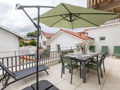 Balcon ou terrasse dans l'établissement Apartment Cap Océan-12 by Interhome