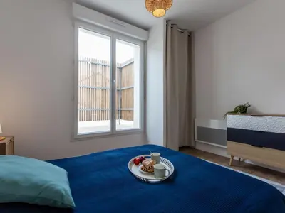 Un ou plusieurs lits dans un hébergement de l'établissement Apartment Cap Océan-12 by Interhome
