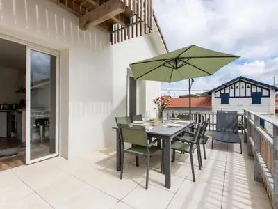 Balcon ou terrasse dans l'établissement Apartment Cap Océan-12 by Interhome
