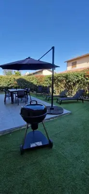 Jardin de l'établissement Maison 6 pers Evasion Landaise proche plage et à côté du lac