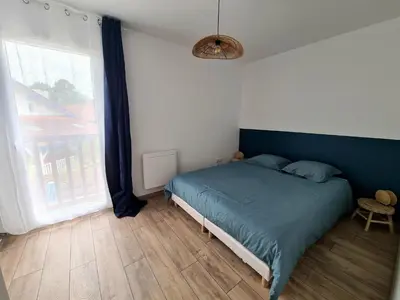 Un ou plusieurs lits dans un hébergement de l'établissement Maison Marsane côte Landaise