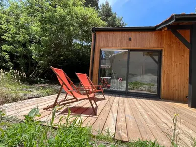 Jardin de l'établissement Villa Marylka - une cabane au Pyla