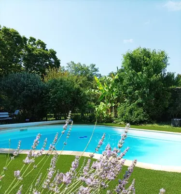 Piscine de l'établissement Gîte Villa LORTIN ou située à proximité