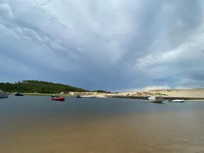 Paysage naturel près de le camping
