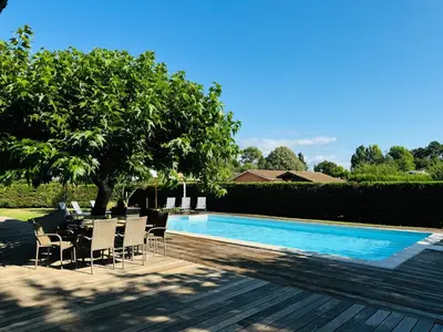 Piscine de l'établissement Villa piscine à 5 min de l'océan ou située à proximité