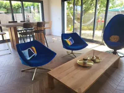 Coin salon dans l'établissement Maison familiale