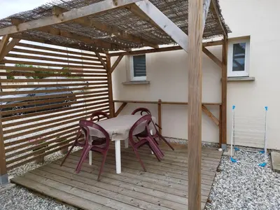 Balcon ou terrasse dans l'établissement Gîte familial