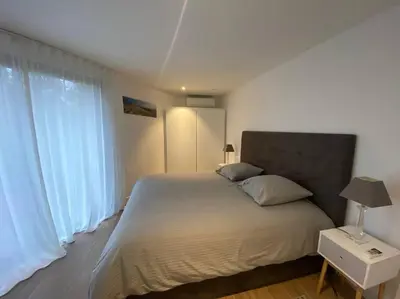 Un ou plusieurs lits dans un hébergement de l'établissement Appartement T2 Pyla-sur-mer
