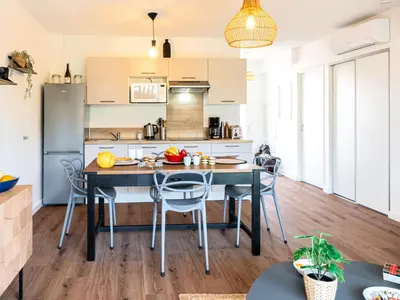 Cuisine ou kitchenette dans l'établissement Apartment Jade et Elena-3 by Interhome
