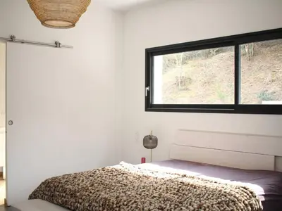 Un ou plusieurs lits dans un hébergement de l'établissement Villa avec Piscine Chauffée à 200m du Lac d'Hossegor - FR-1-791-6