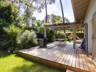 Jardin de l'établissement Villa Rénovée à Hossegor avec Piscine Chauffée, Proche Golf et Plage - FR-1-791-15