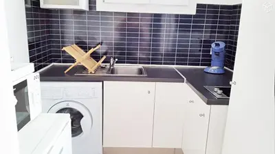 Cuisine ou kitchenette dans l'établissement La bonne location à HOSSEGOR !