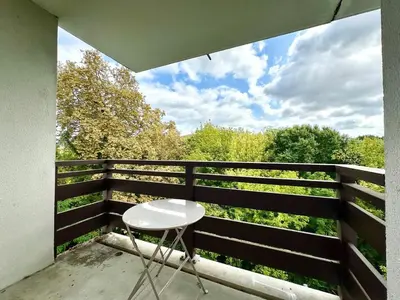 Balcon ou terrasse dans l'établissement LES RIVES DU MARSAN - Spacieux - Parking