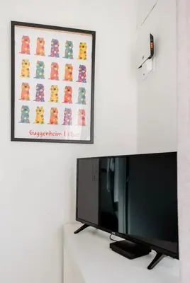 Télévision ou salle de divertissement dans l'établissement Appartement en pleine nature à 10 minutes de Dax
