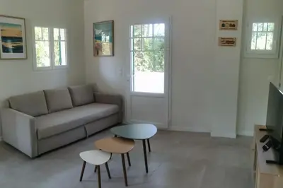 Coin salon dans l'établissement Maison Alisan - Dune du Pilat