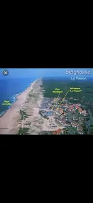Vue générale sur la mer ou vue sur la mer prise depuis l'appartement