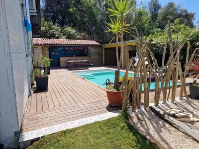 Plan de l'établissement Villa avec piscine à proximite de la plage 10 pers