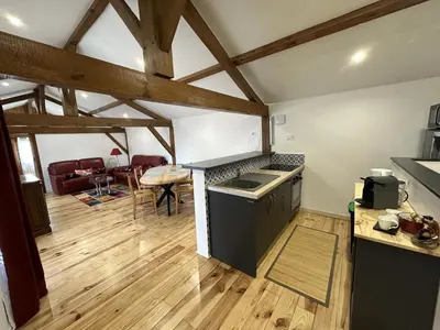Cuisine ou kitchenette dans l'établissement Larchet
