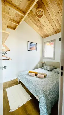 Un ou plusieurs lits dans un hébergement de l'établissement Vacances en famille, plage à pied et face à la dune !