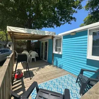Location mobile-home confort face au lac