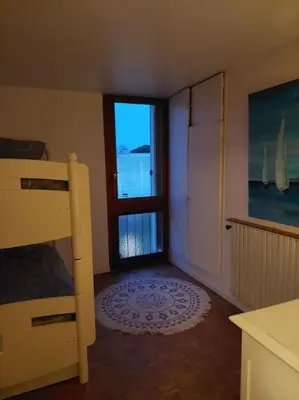 Un ou plusieurs lits dans un hébergement de l'établissement appartement spacieux et calme avec plages à 15 min