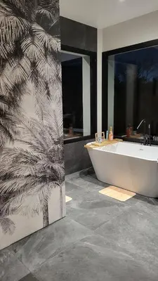 Salle de bains dans l'établissement Villa Luna