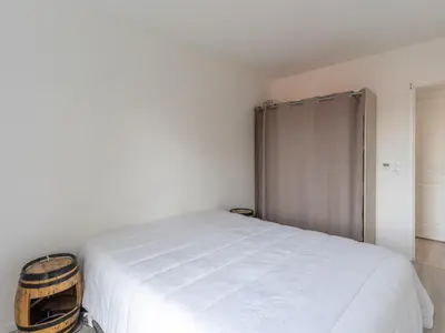 Un ou plusieurs lits dans un hébergement de l'établissement Appartement 4 pers. centre Mimizan, neuf avec parking - FR-1-50-143