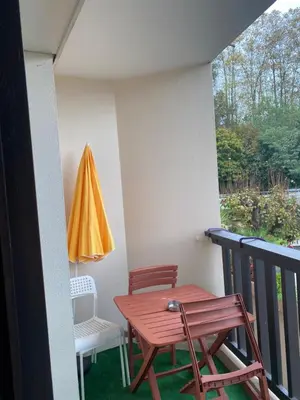 Balcon ou terrasse dans l'établissement Location à Dax - résidence thermale Borda