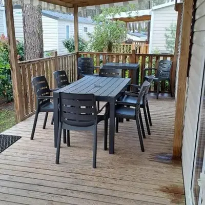 MH 480 2ch 2sdb 40m2 dans camping 4 étoiles avec parc aquatique
