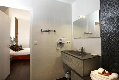Salle de bains dans l'établissement Domaine de L'Esperon
