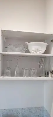 Cuisine ou kitchenette dans l'établissement Studio entre forêt et lac