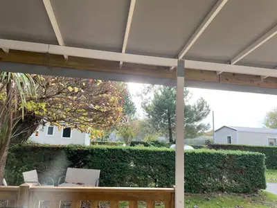Jardin de l'établissement Mobilhome